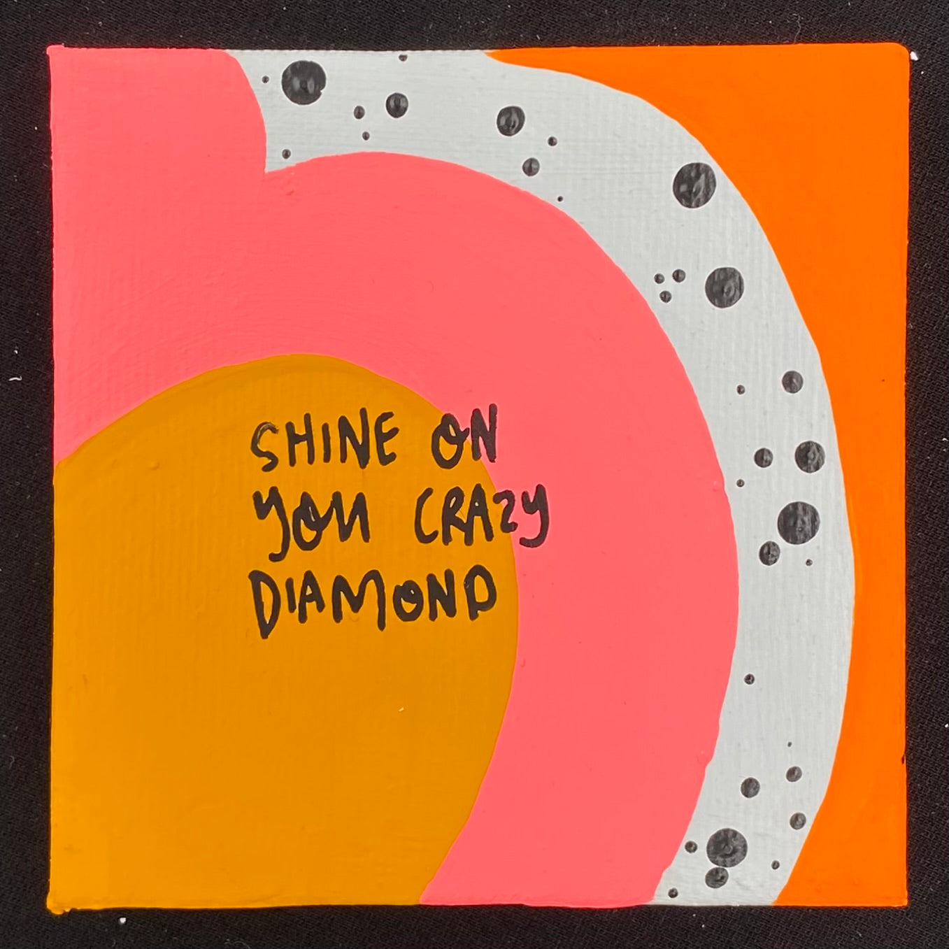 Tiny Feminist Painting Shine On You Crazy Diamond