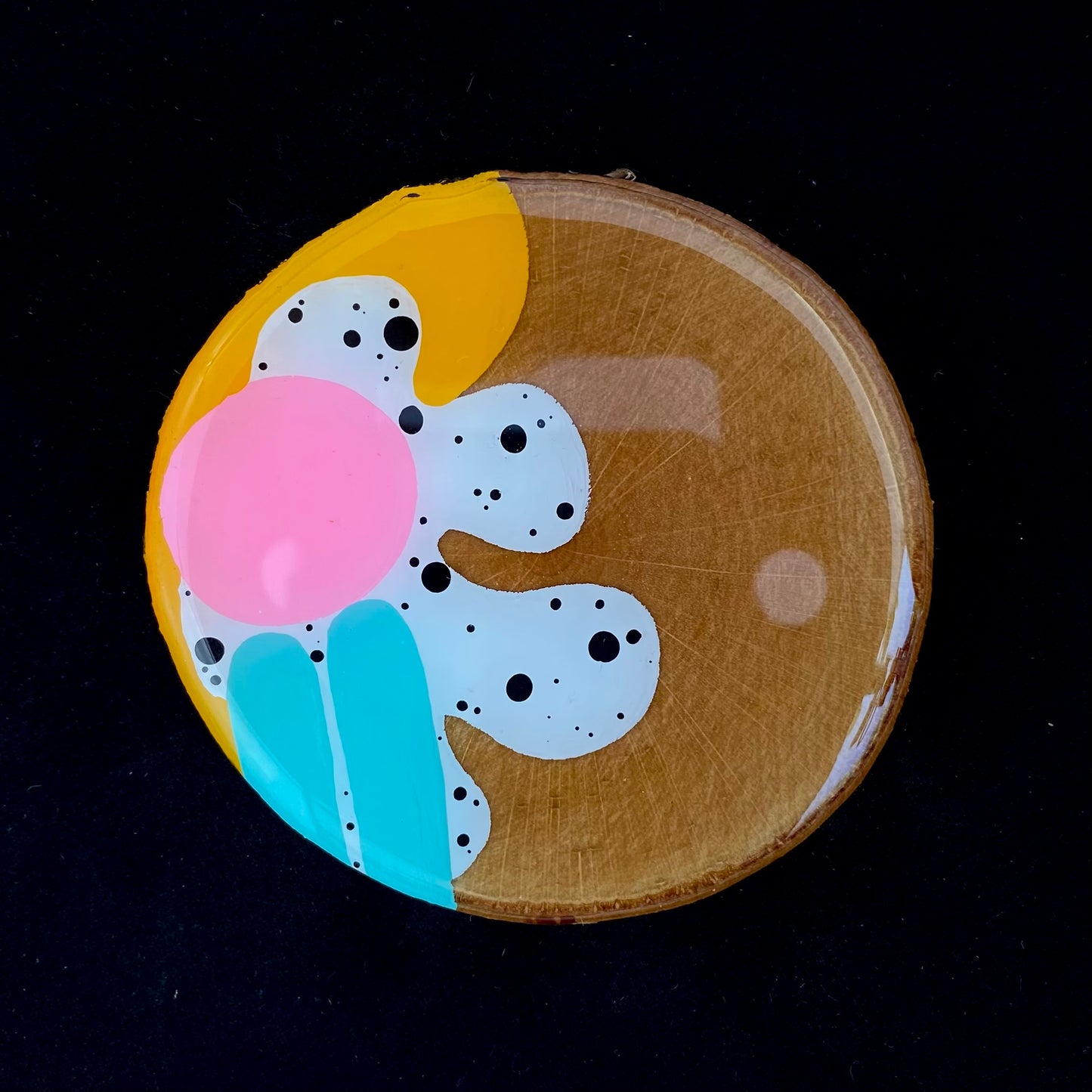 Coaster Birch Wood Abstract Shapes