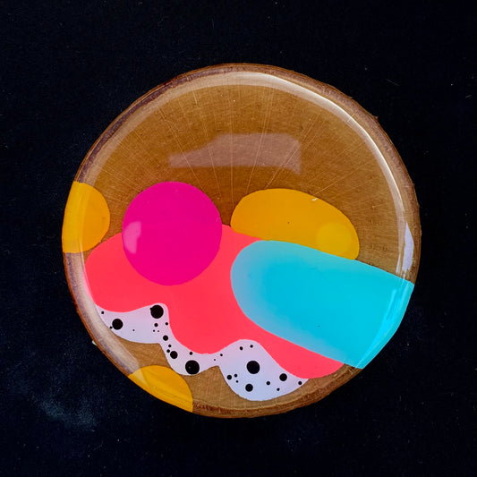 Coaster Birch Wood Vibrant Abstracts