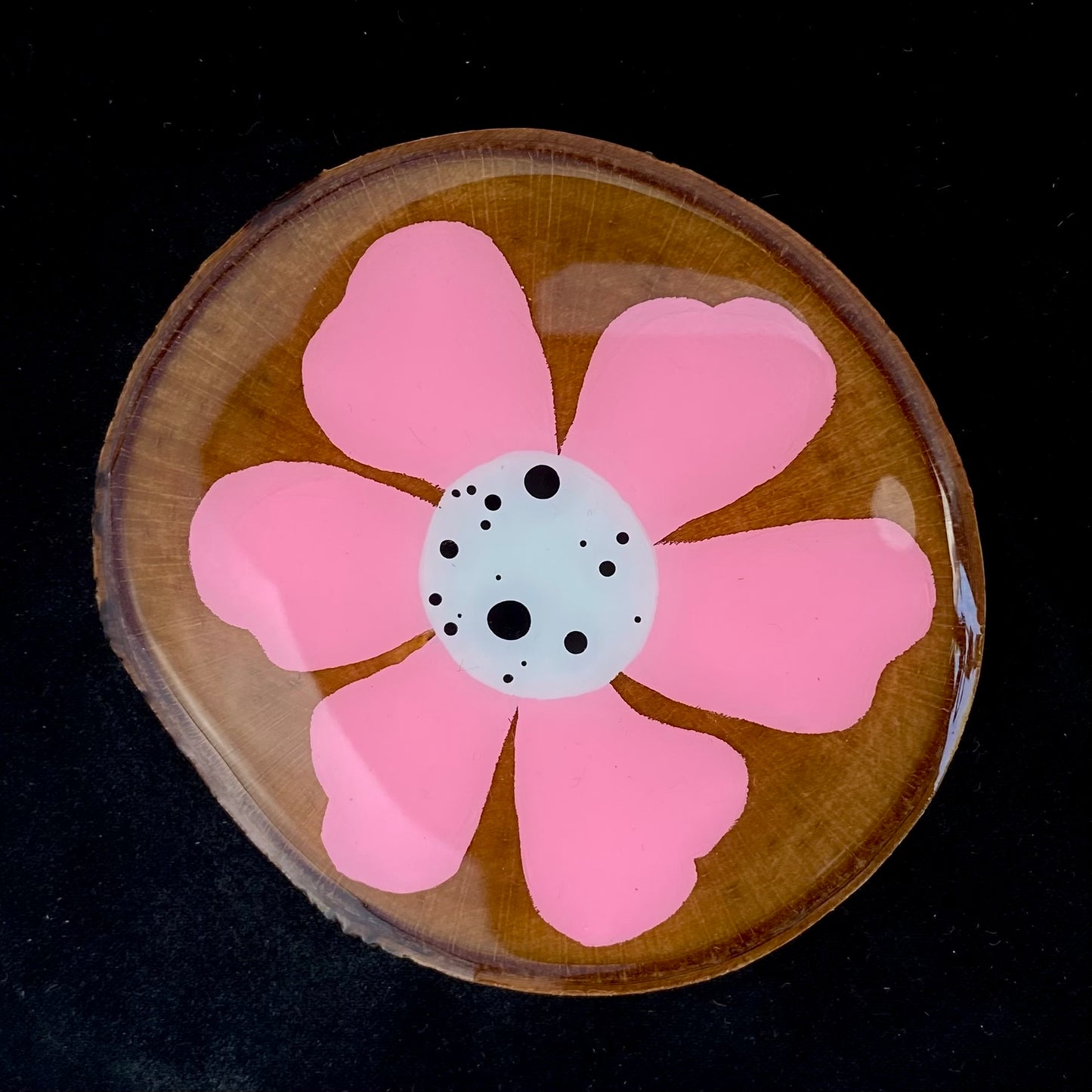 Coaster Birch Wood Pink Petal Flower