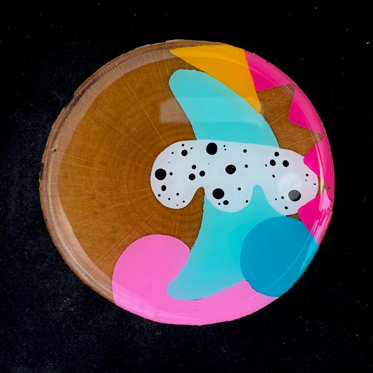 Coaster Birch Wood Vibrant Abstracts