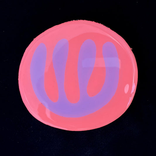 Coaster Birch Wood Purple Matisse Flower Blob