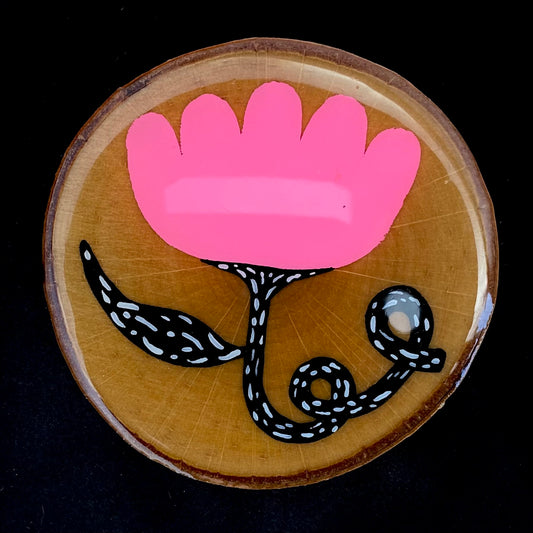 Coaster Birch Wood Petal Pink Flower