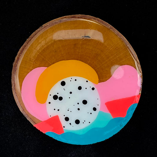 Coaster Birch Wood Vibrant Abstracts