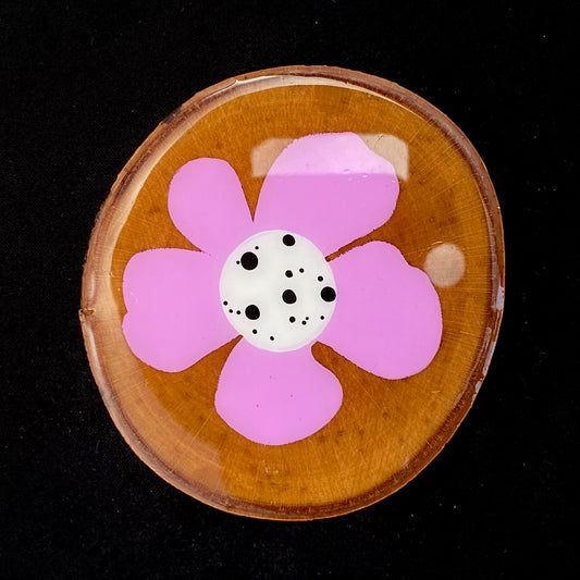 Coaster Birch Wood Purple Petal Flower
