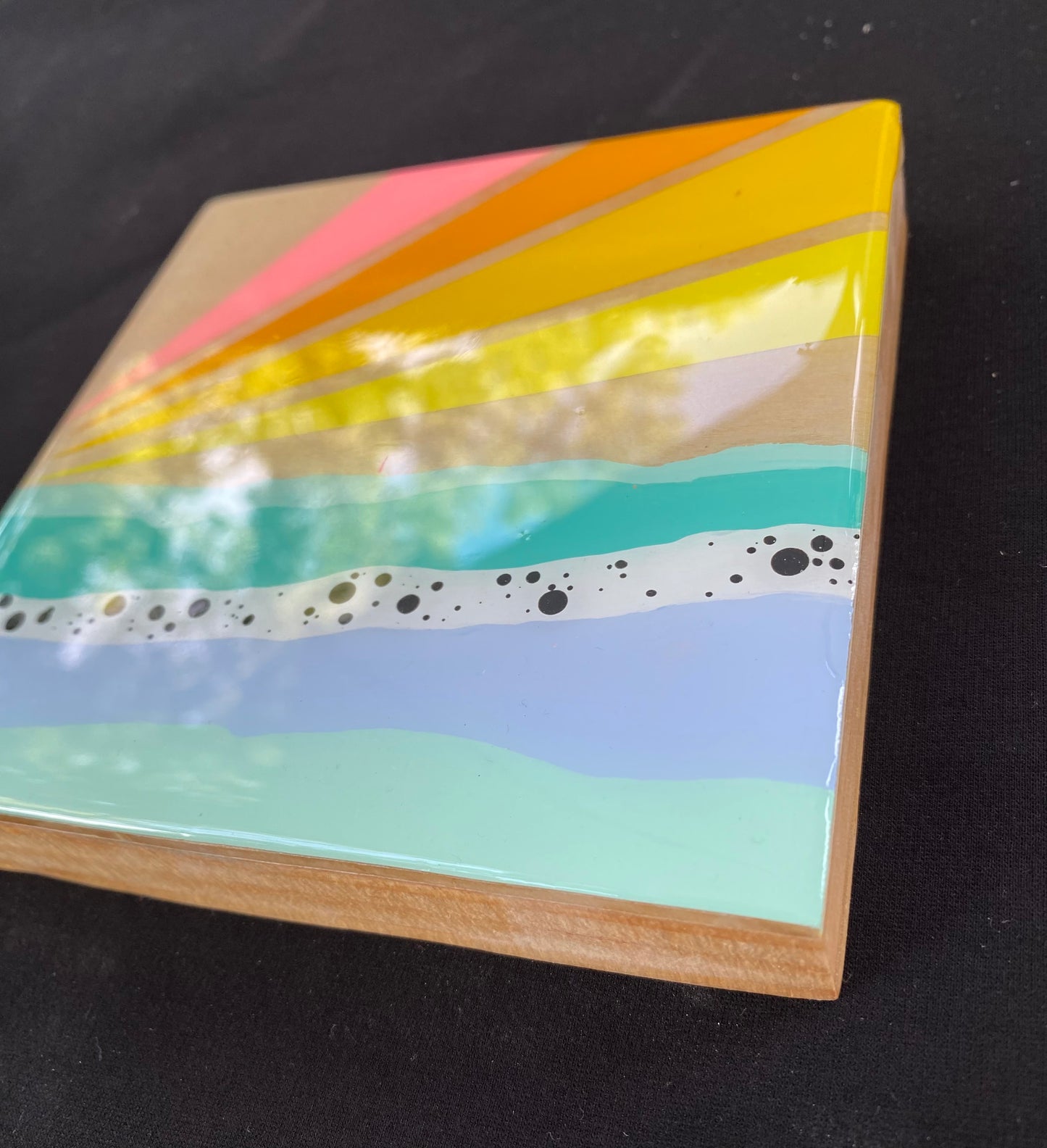 Painting Rainbow Skies Series Turquoise Shorline