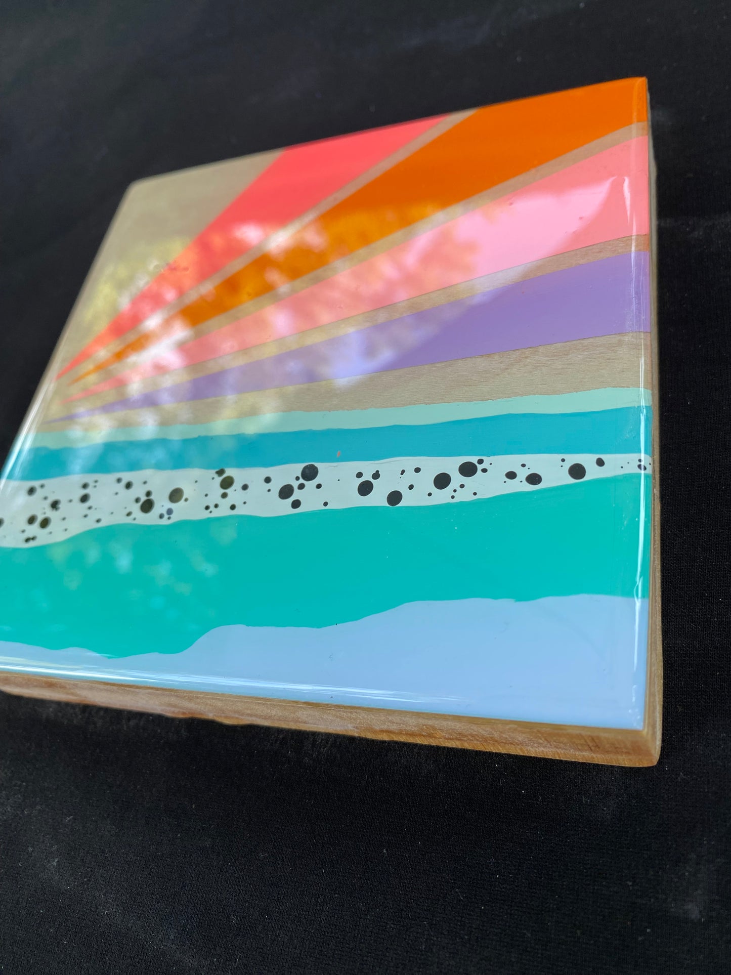 Painting Rainbow Skies Series Rainbow Over The Beach