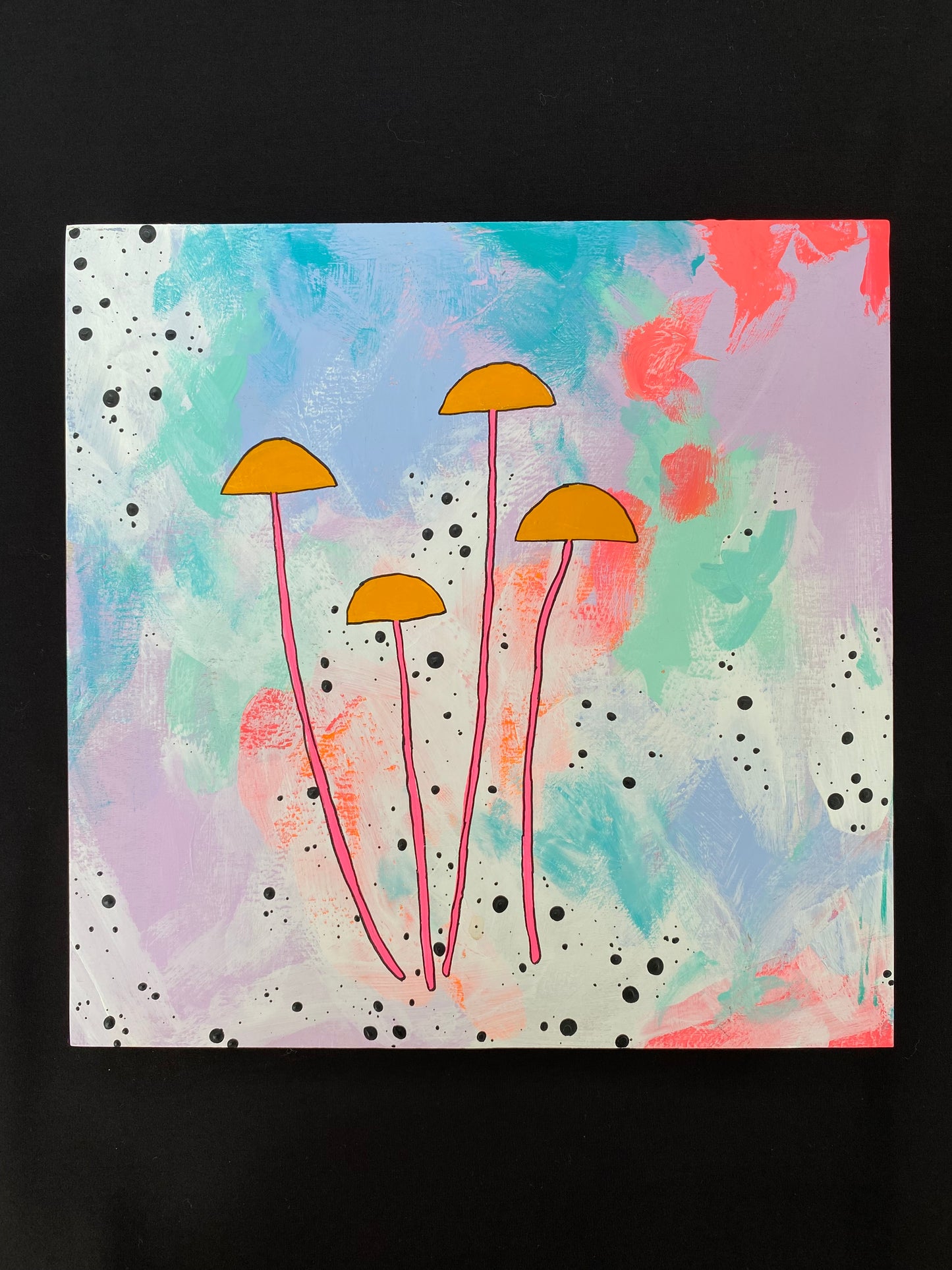Painting Magic Mushroom Para Gymnopus