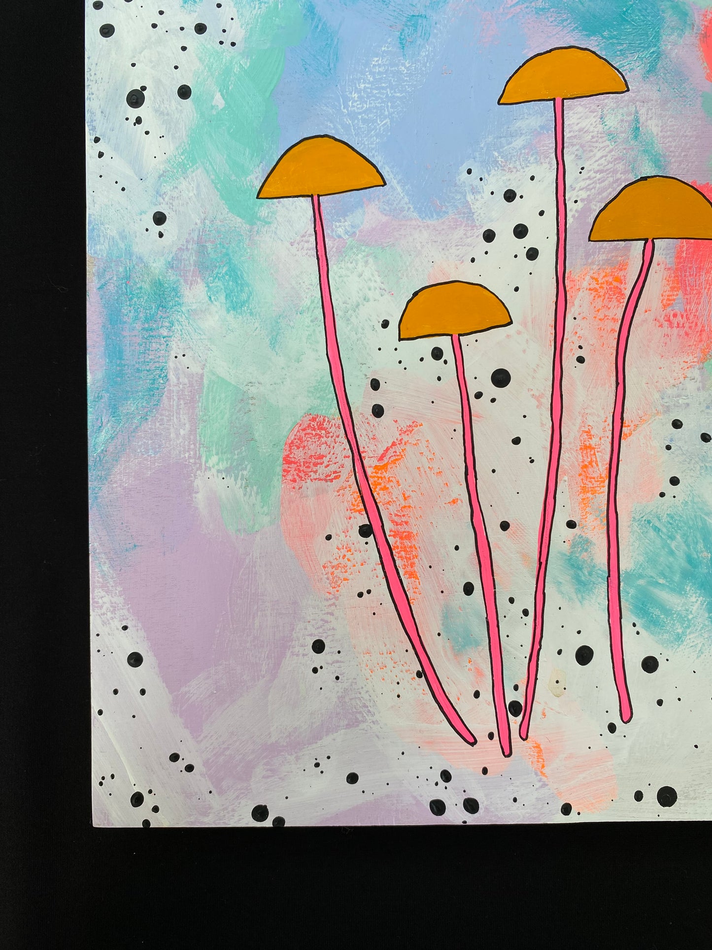 Painting Magic Mushroom Para Gymnopus