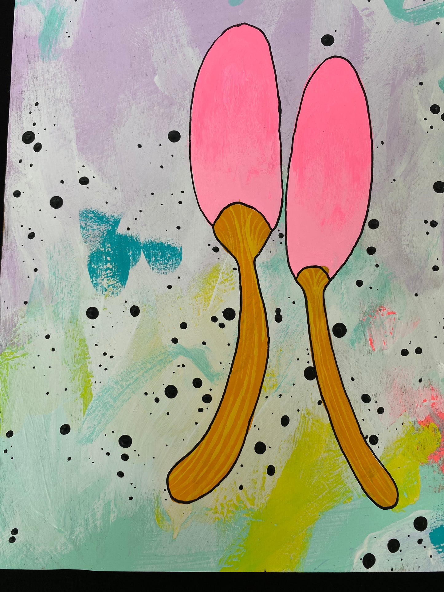 Painting Magic Mushroom Arcyria