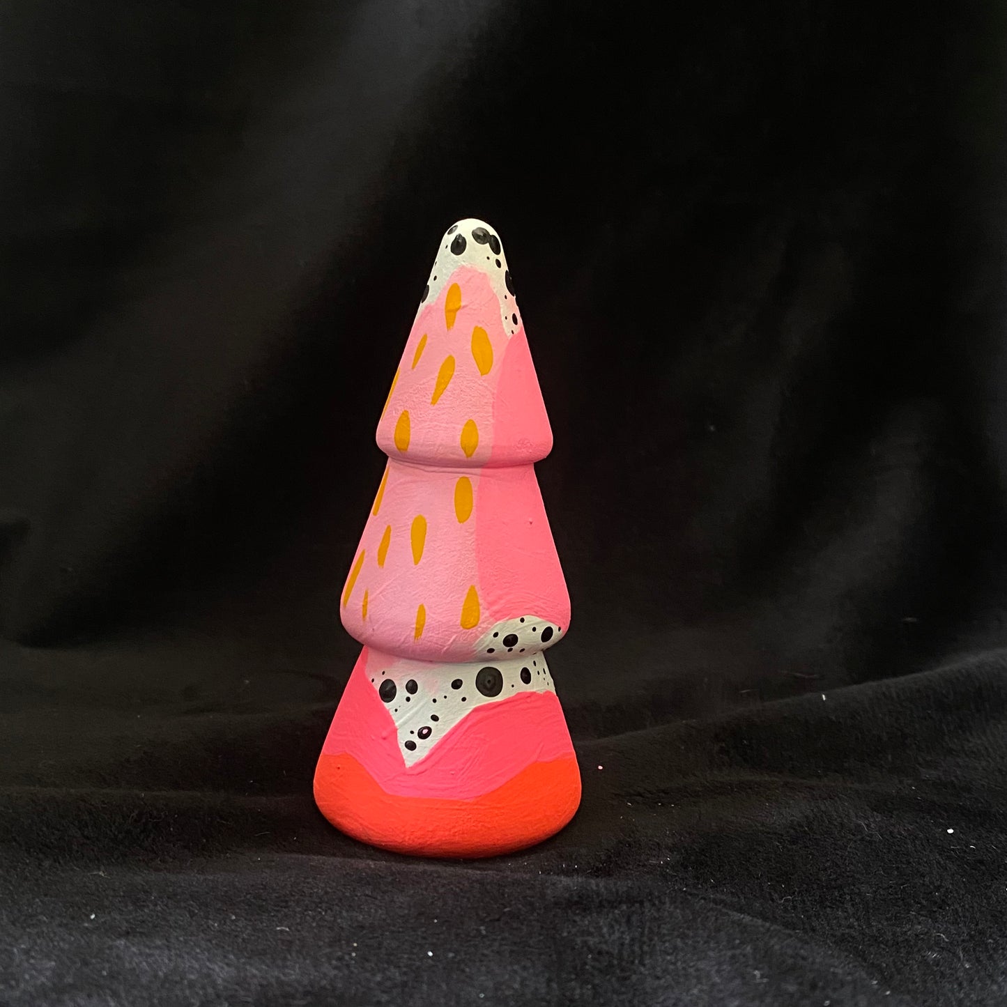 Tree Modern Artifact Winter Holiday Dot Snow