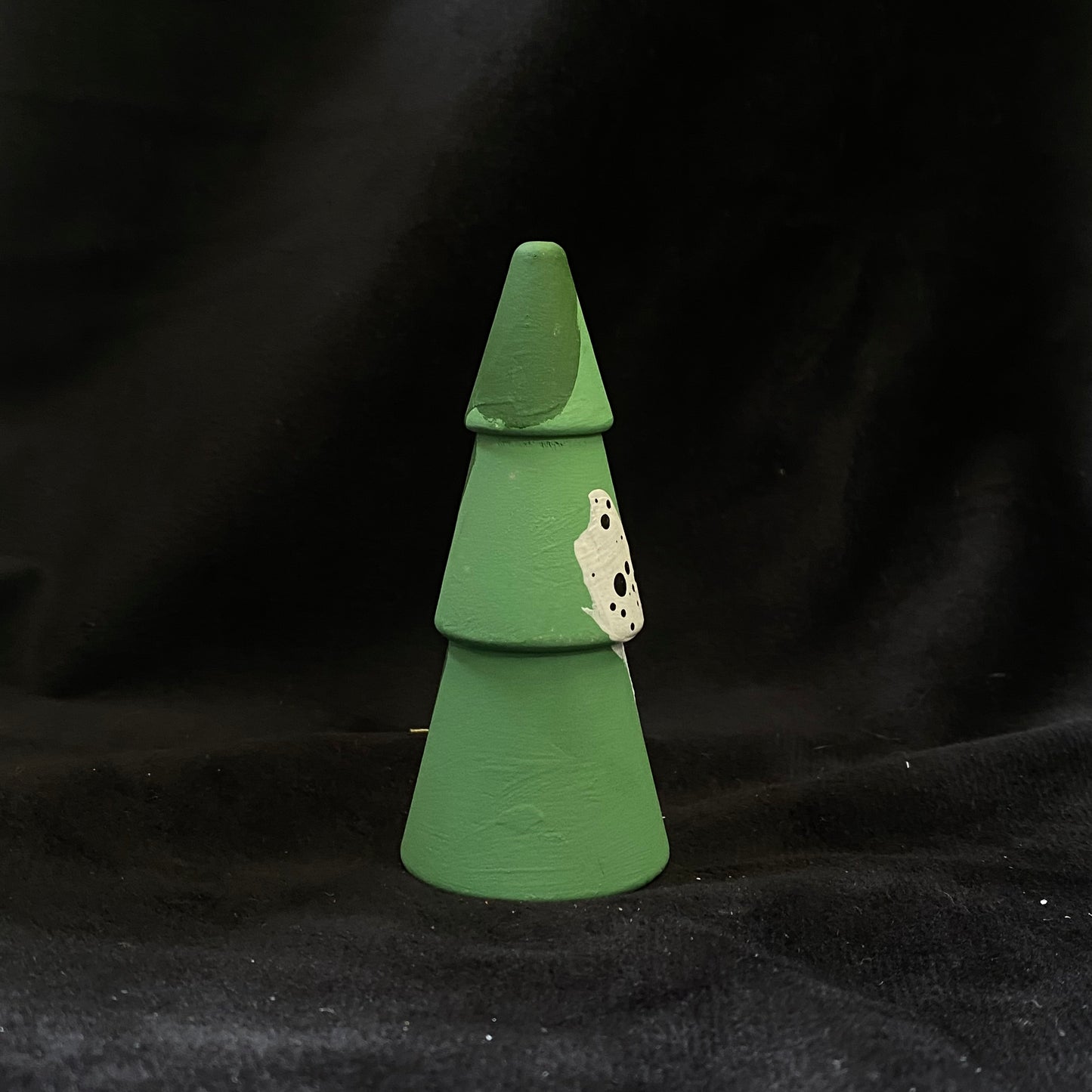 Tree Modern Artifact Winter Holiday Green and Yellow