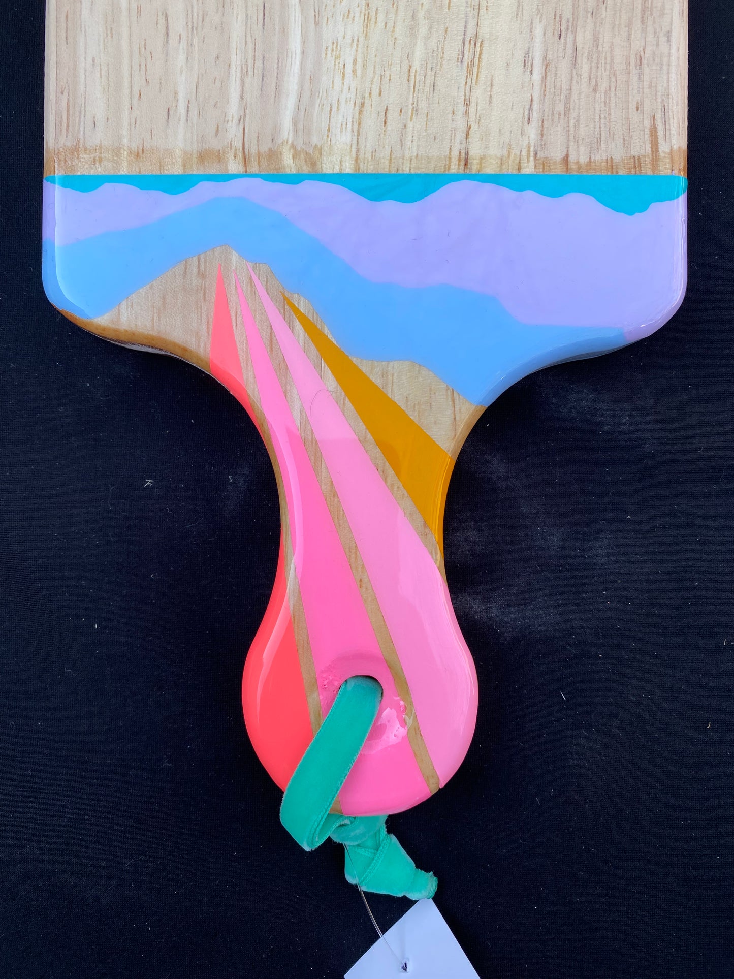 Charcuterie Board + Cheese Board + Cutting Board Pink Rainbow Sky Over Misty Mountains