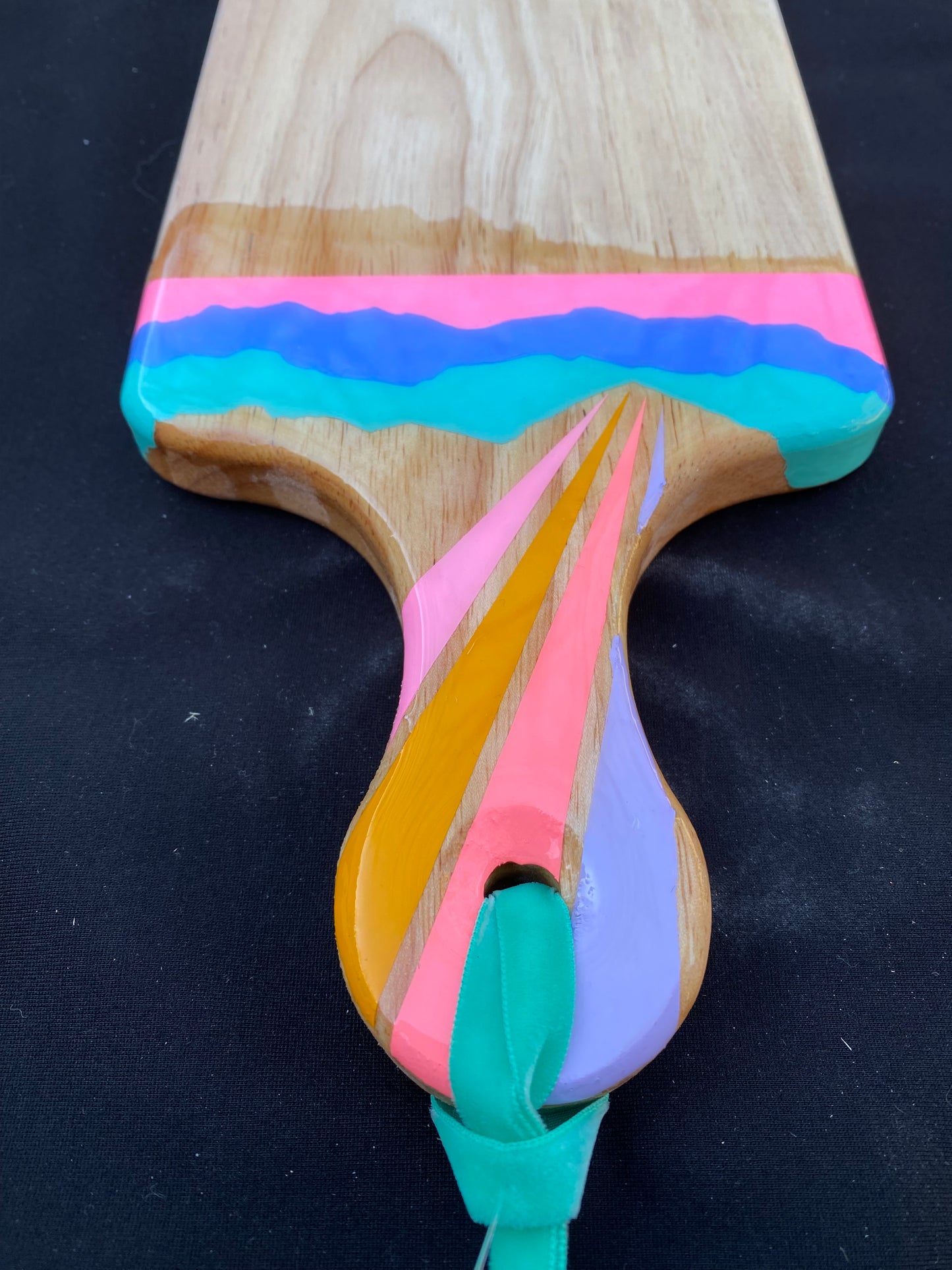 Charcuterie Board + Cheese Board + Cutting Board Rainbow Sky Over Rainbow Mountains