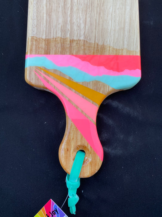 Charcuterie Board + Cheese Board + Cutting Board Pink Rainbow Sky Over The Range