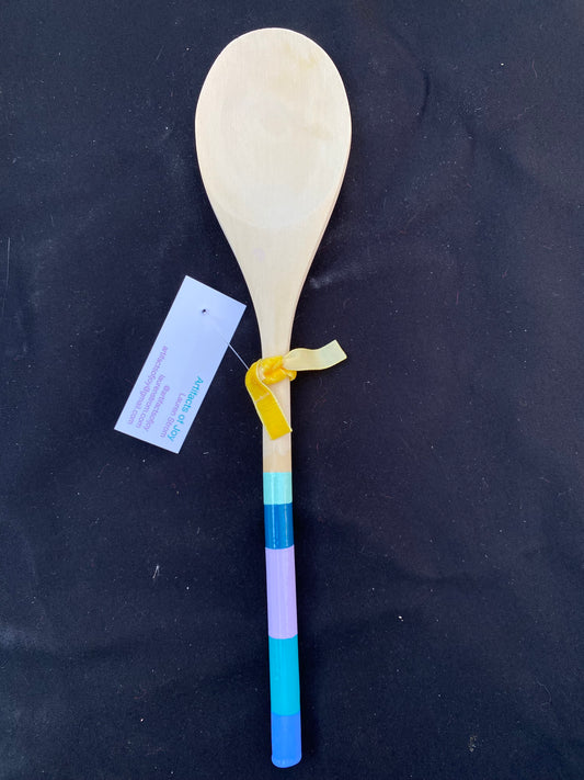 Spoons and Spatulas For Cooking Blue Rainbow Spoon