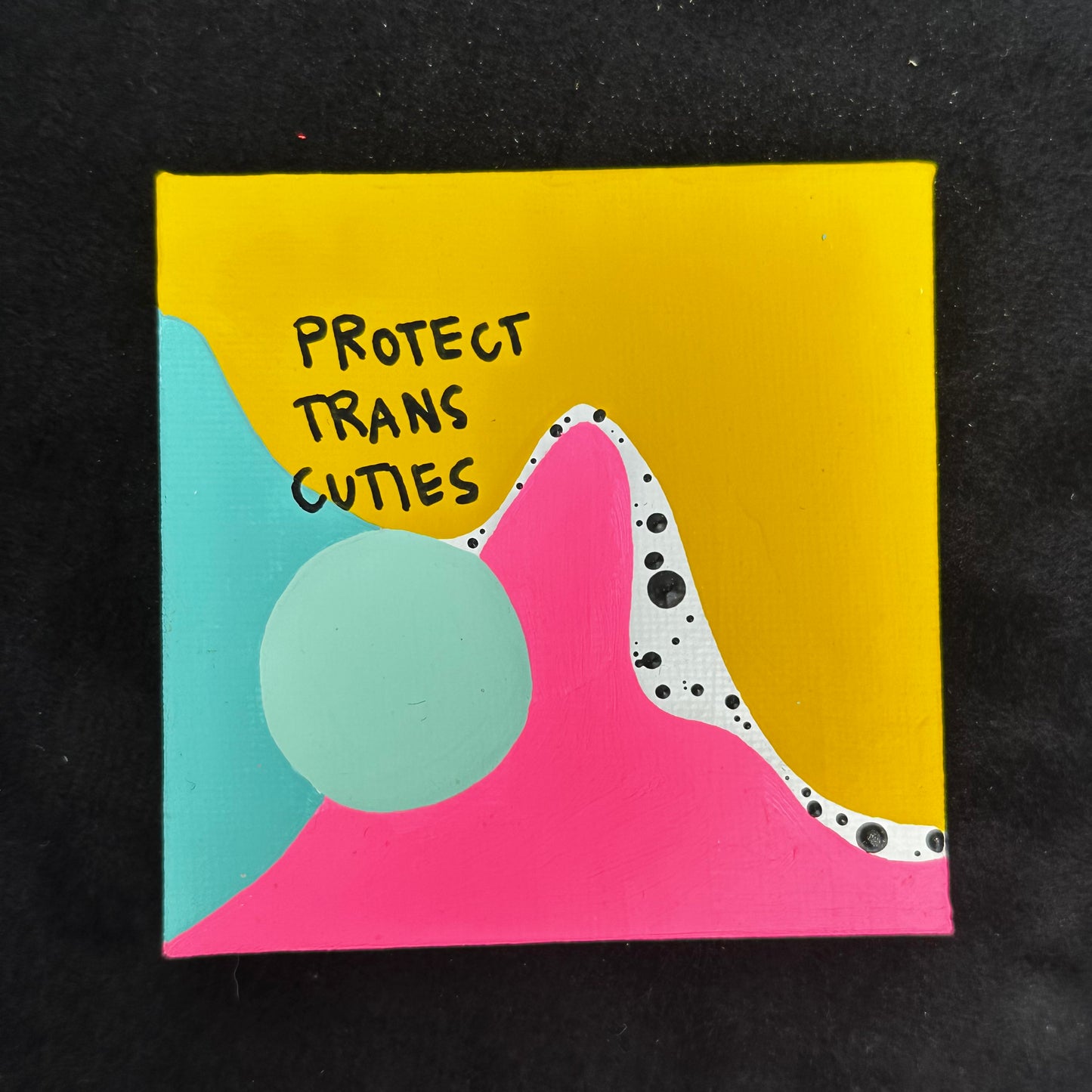 Tiny Feminist Painting Protect Trans Cuties