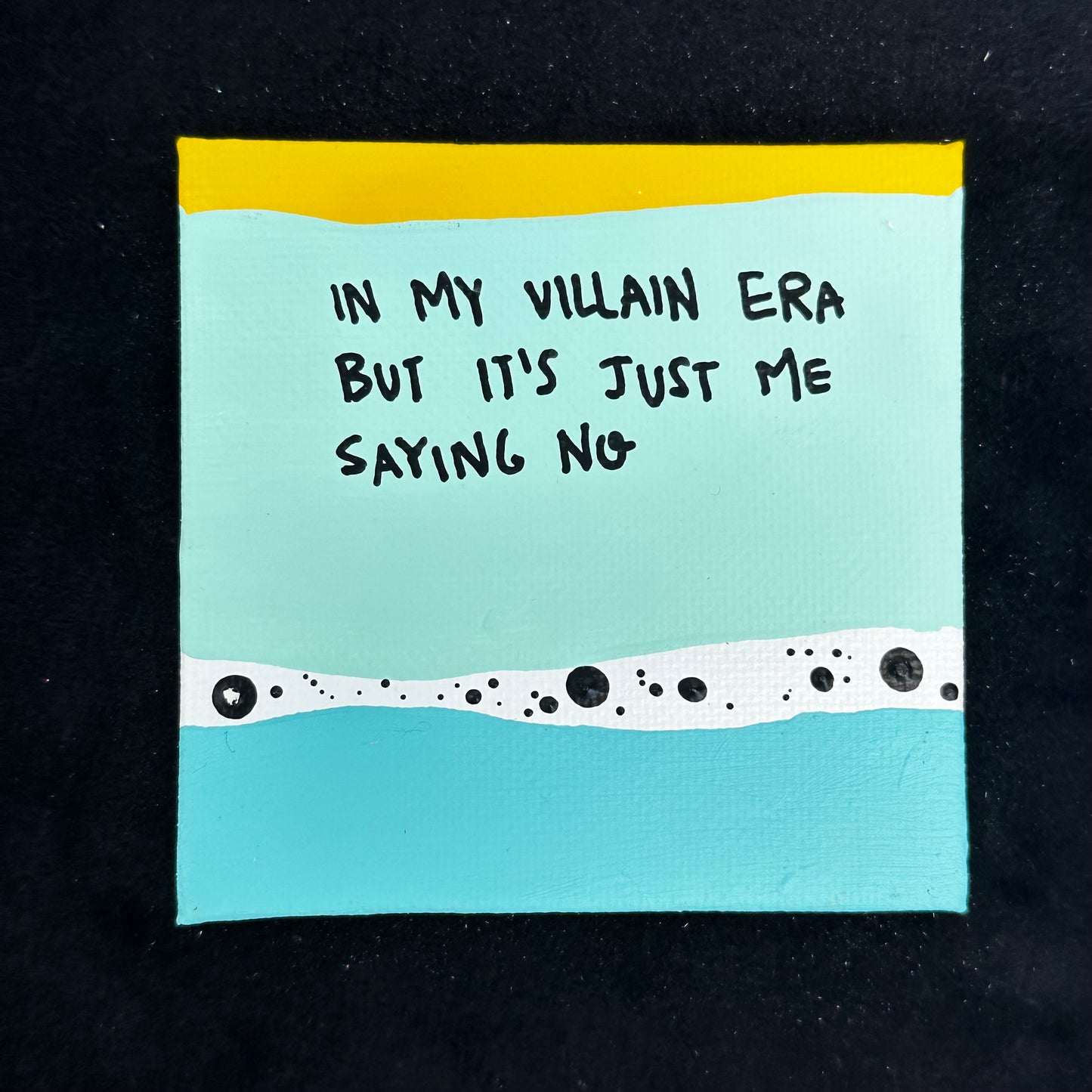 Tiny Feminist Painting In My Villian Era