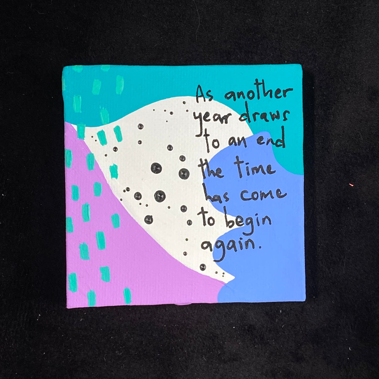 Tiny Feminist Painting As Another Year Draws to an End