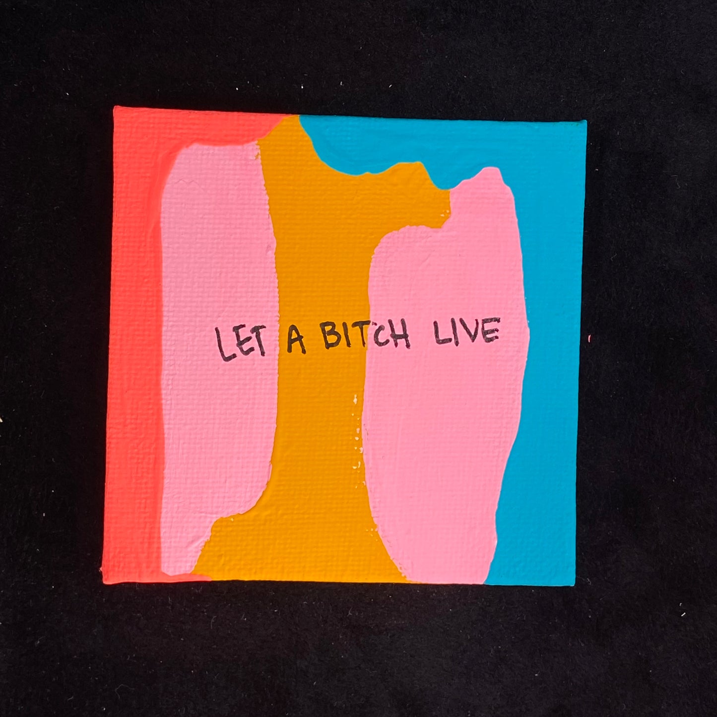 Tiny Feminist Painting Let A B Live