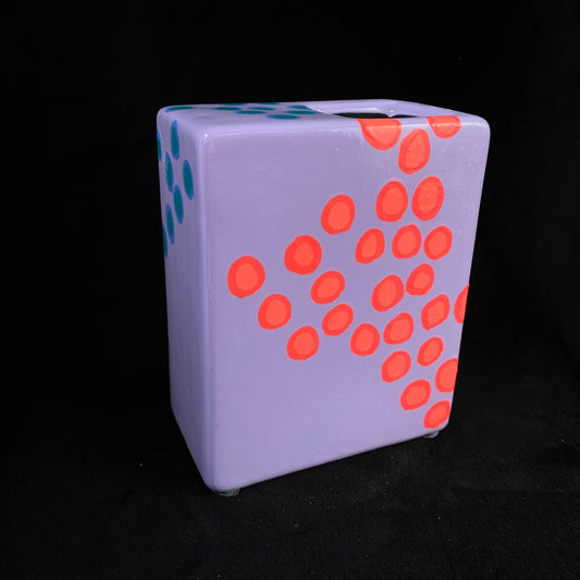 Modern Artifact Ceramic Cube Vase