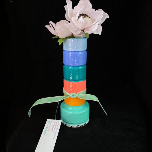 Modern Artifact Ceramic Rainbow Vase
