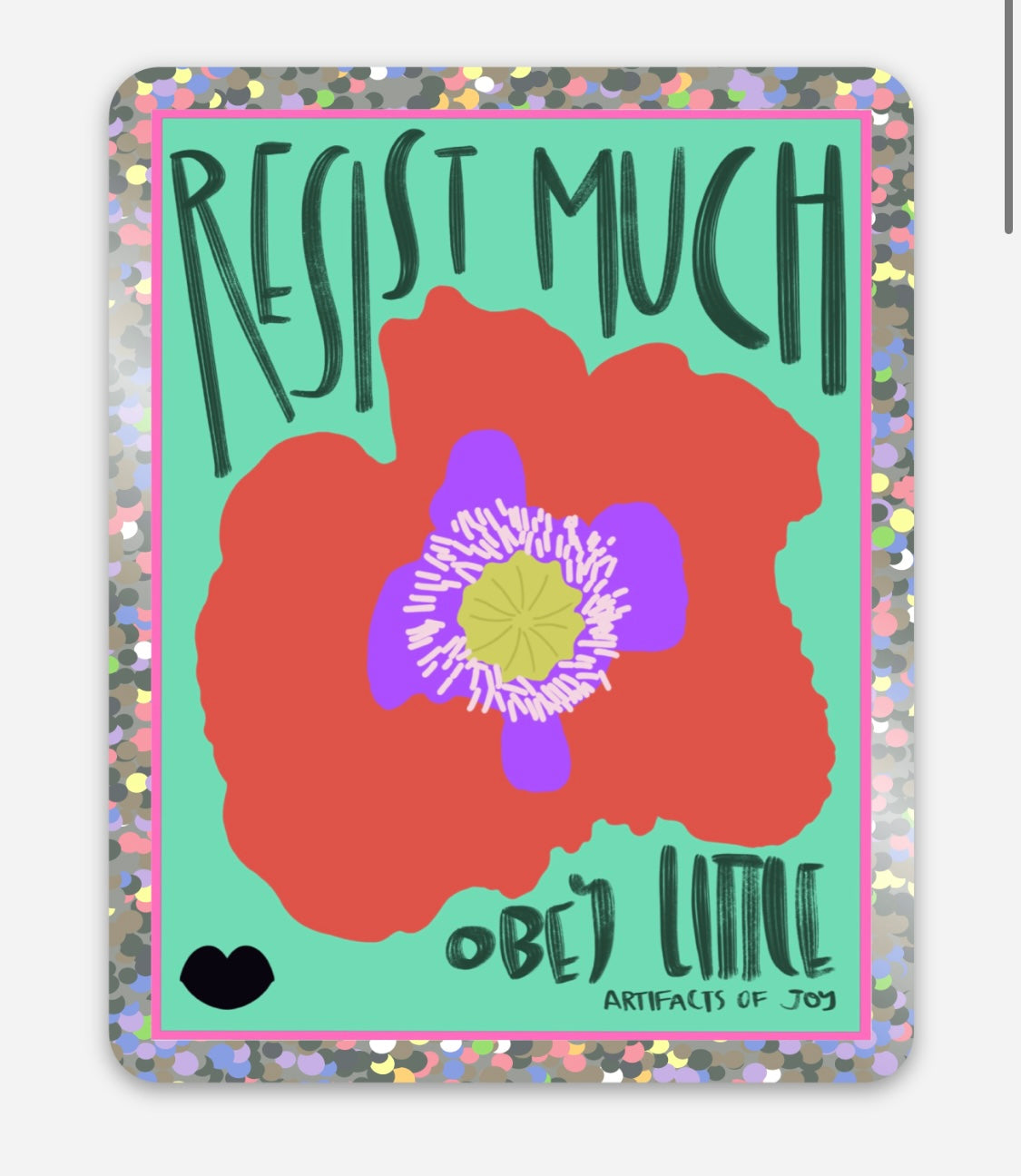 Sticker Resist Much Obey Little