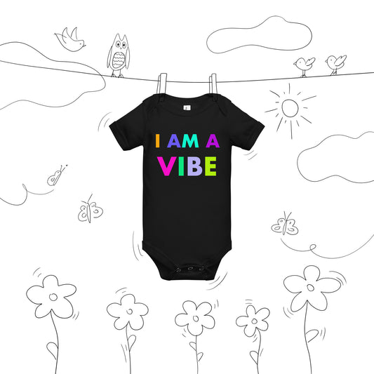 Baby Short Sleeve One Piece I Am A Vibe