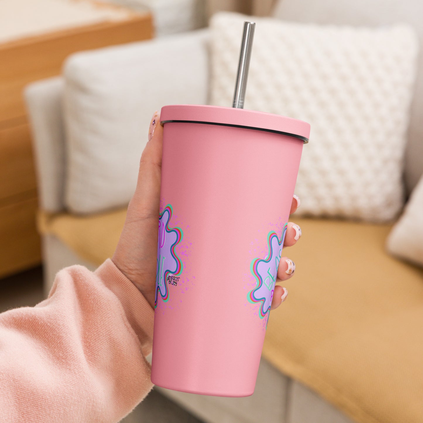 Insulated Tumbler With A Straw Be As Weird As Possible