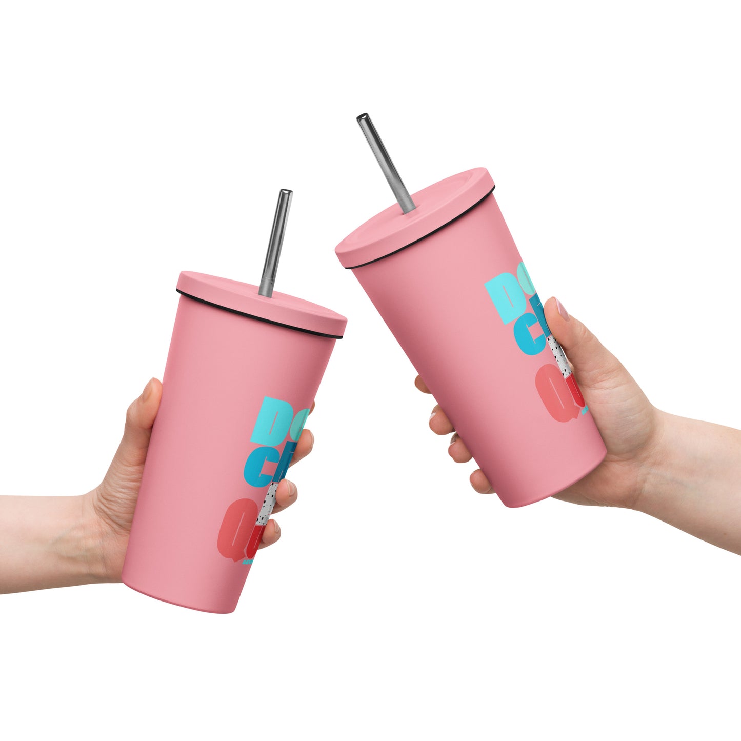 Insulated Tumbler With A Straw Do Crime Be Queer