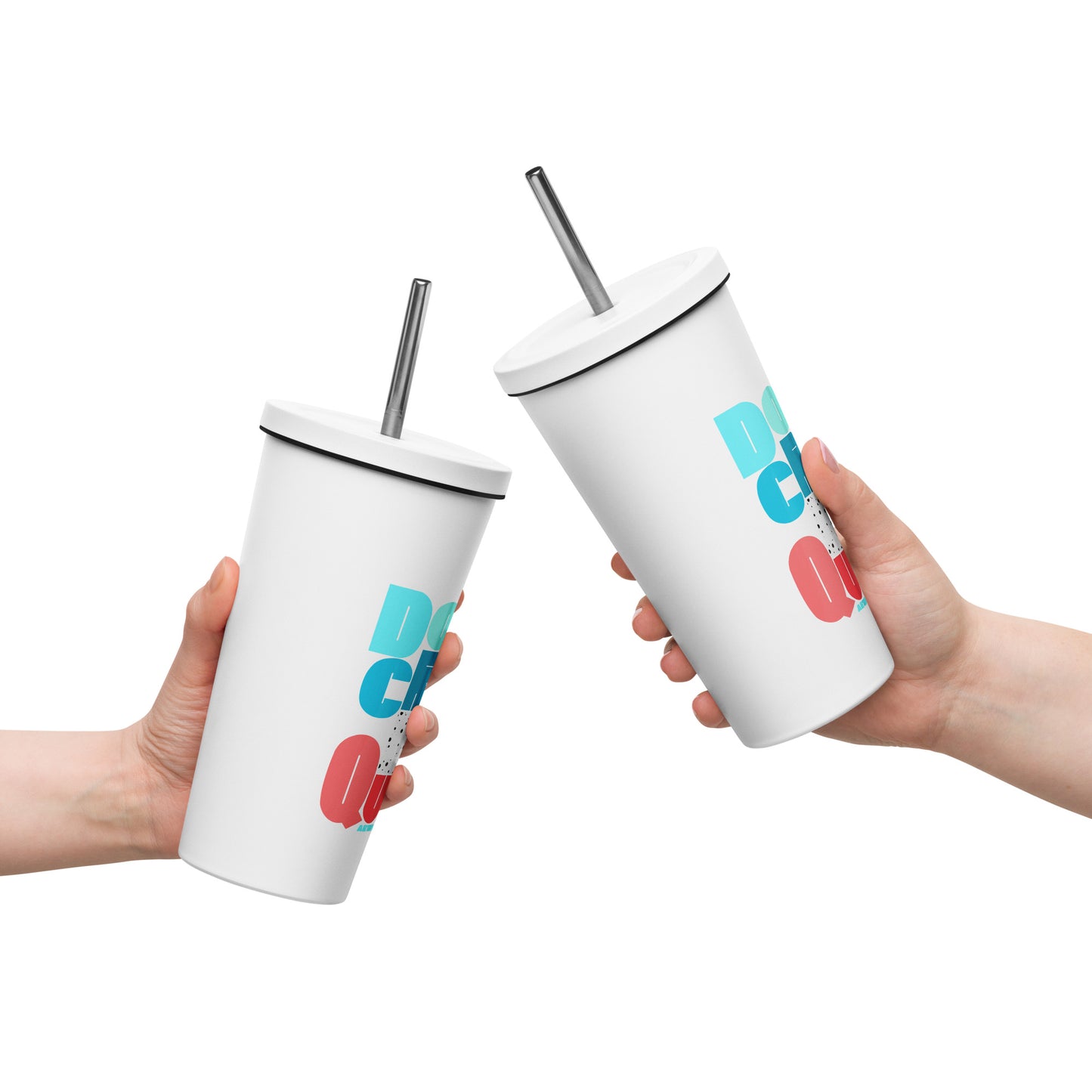 Insulated Tumbler With A Straw Do Crime Be Queer