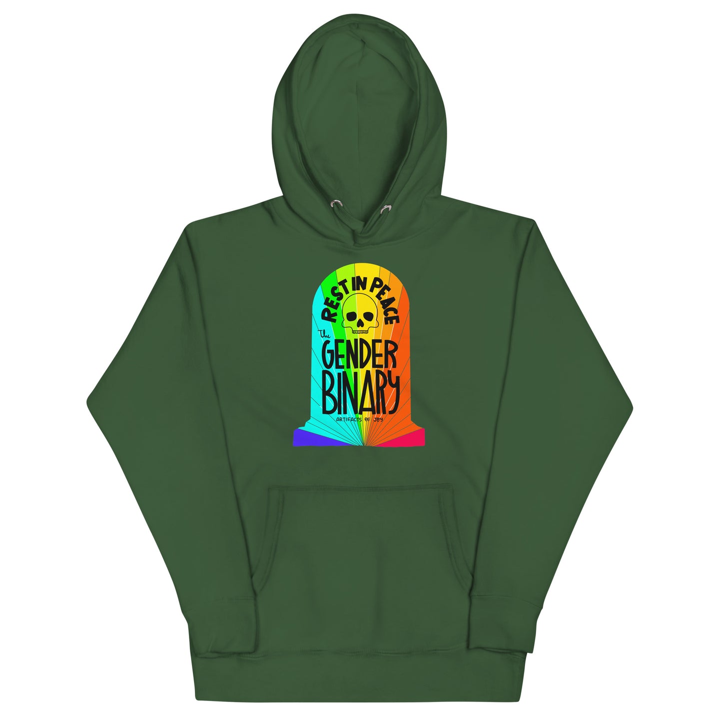 Hoodie Adult Unisex Sweatshirt RIP Gender Binary