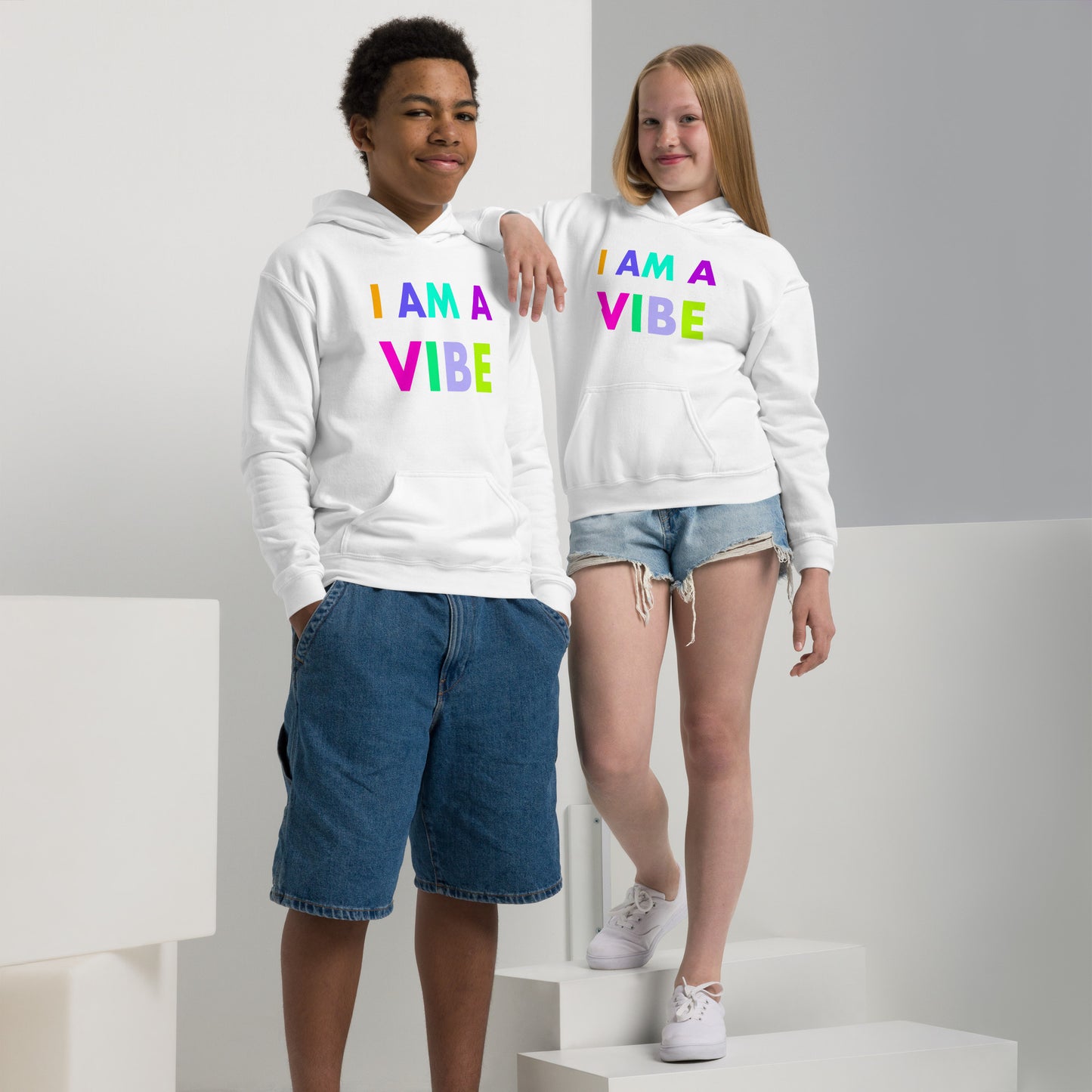 Hoodie Youth Heavy Blend Sweatshirt I Am A Vibe