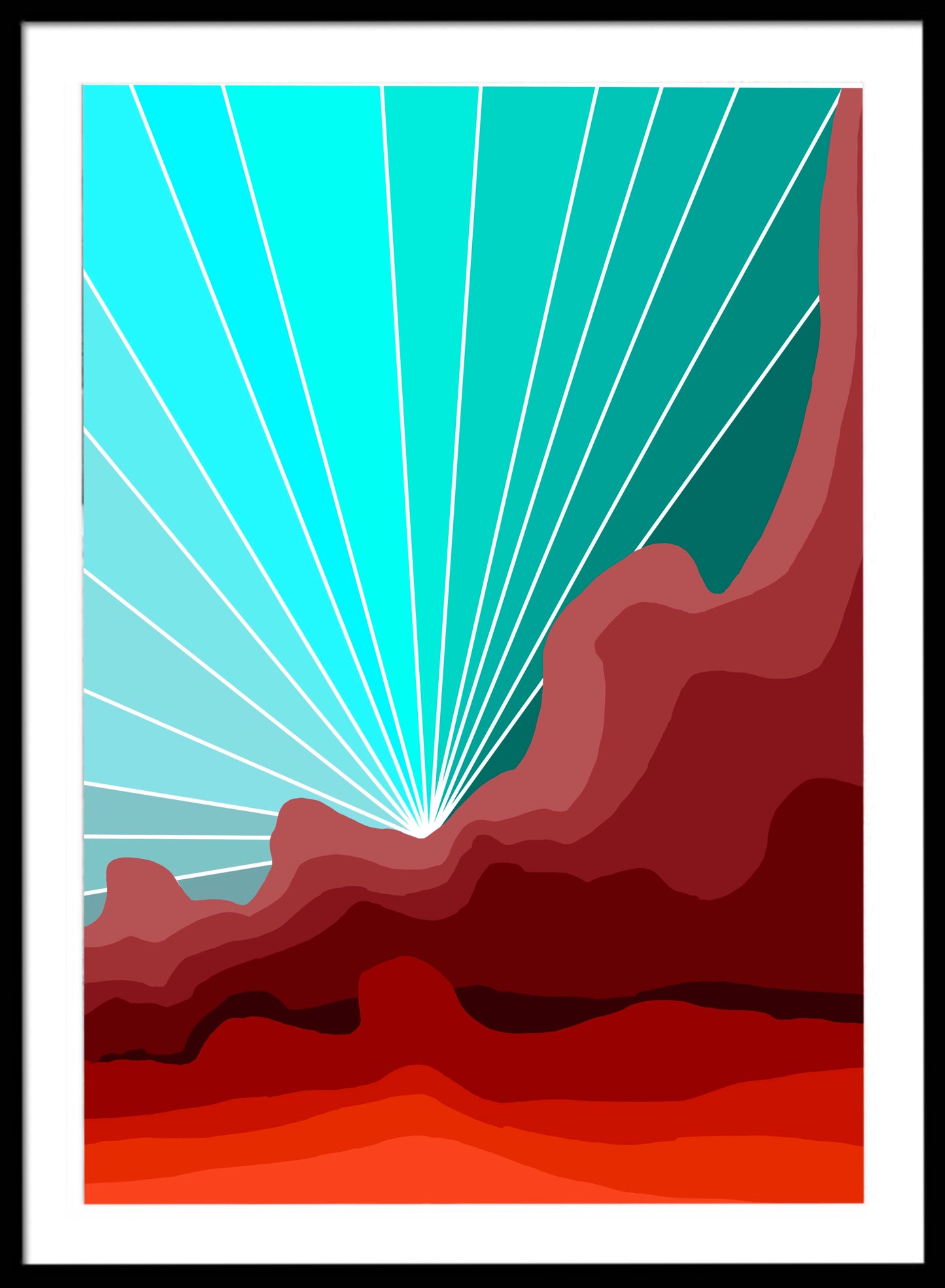 Print Rainbow Skies Red Rocks