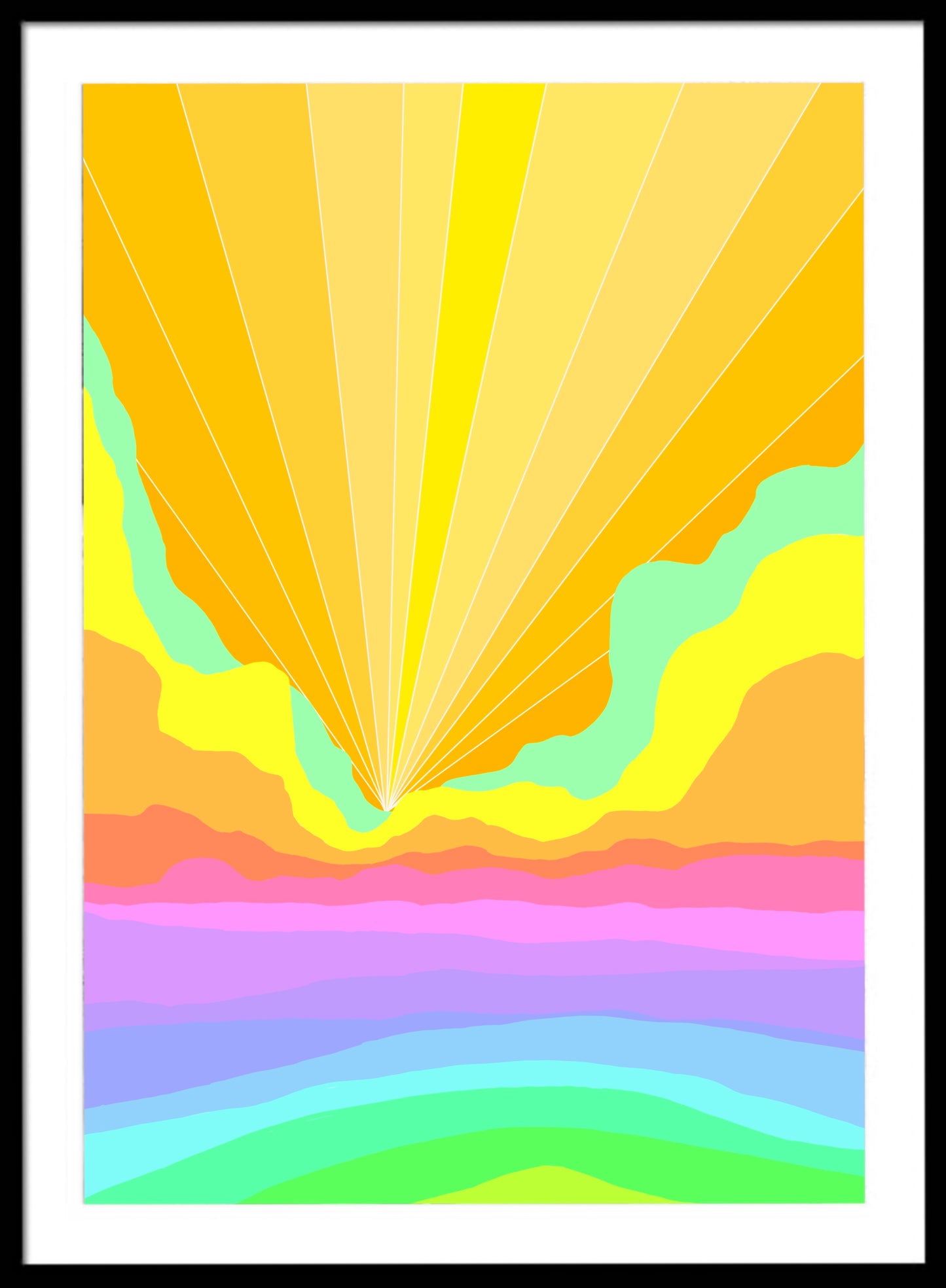 Print Rainbow Skies Orange Sky