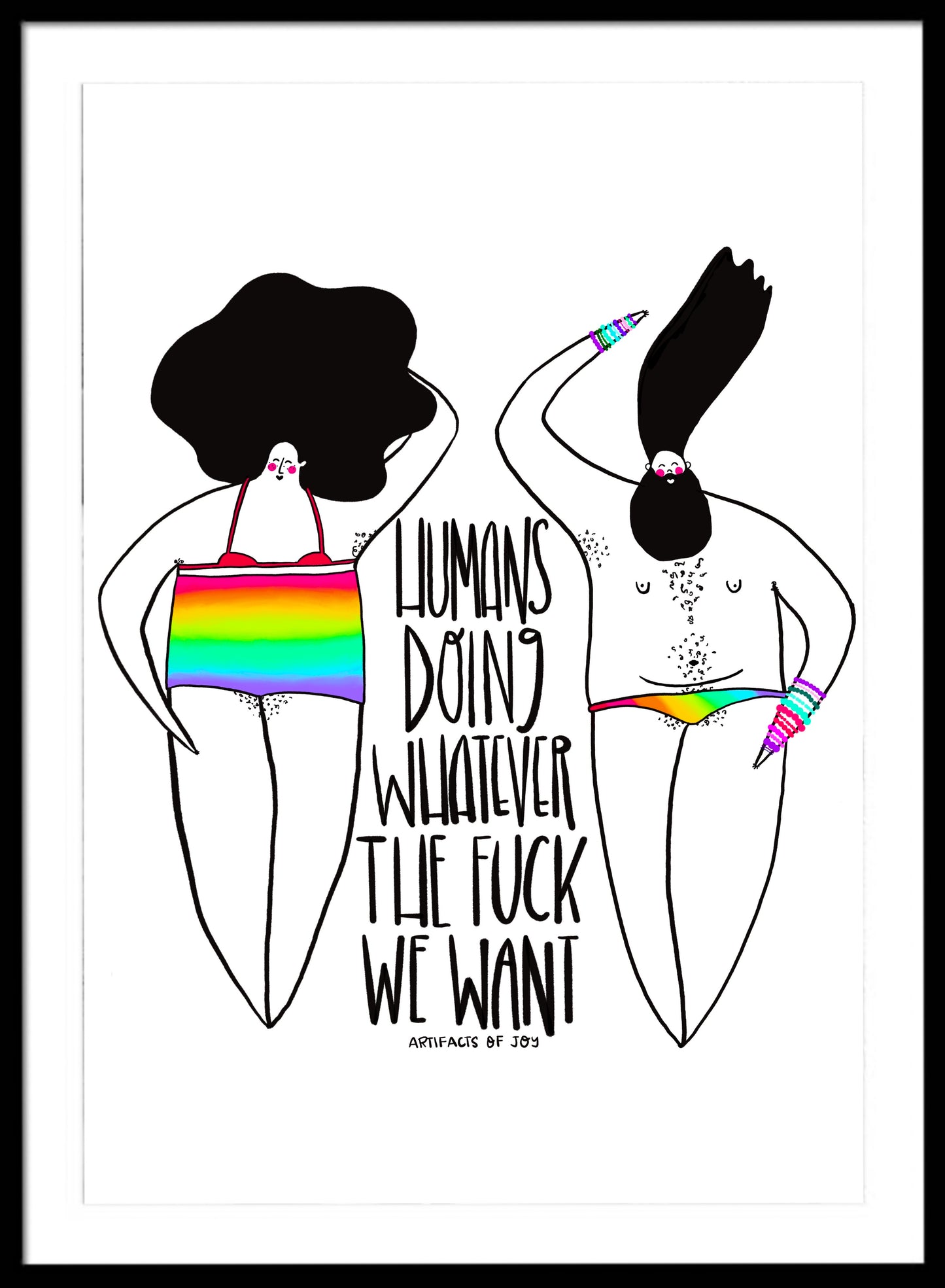 Print Humans Doing Whatever The Fuck They Want