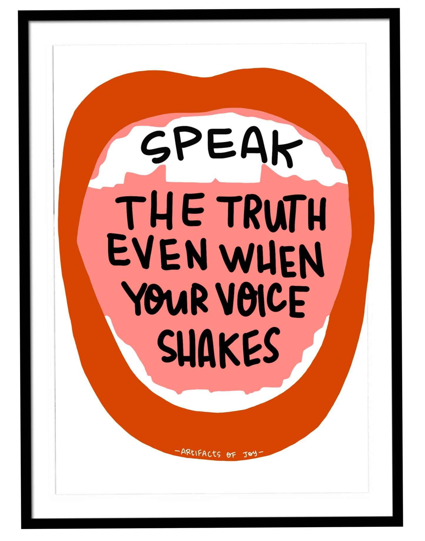 Print Speak The Truth