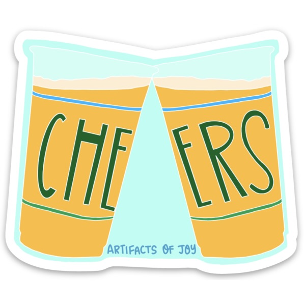 Sticker Cheers Beer Glasses