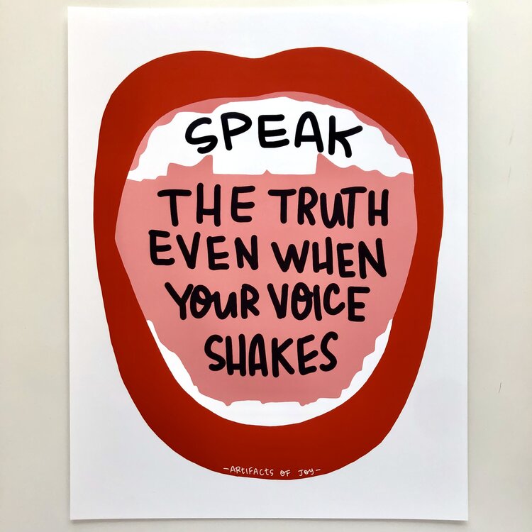 Print Speak The Truth