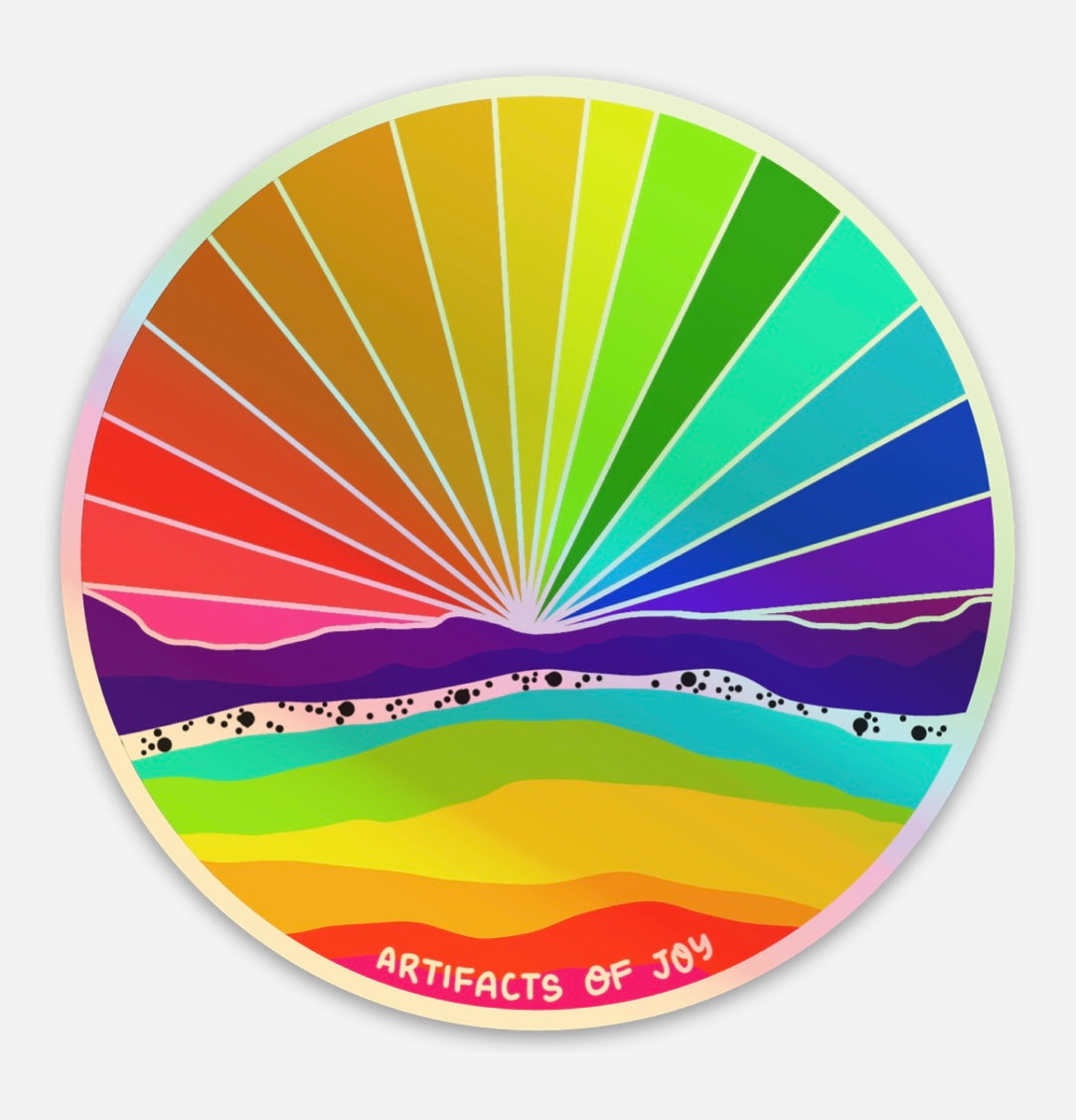 Sticker Rainbow Sky Holographic
