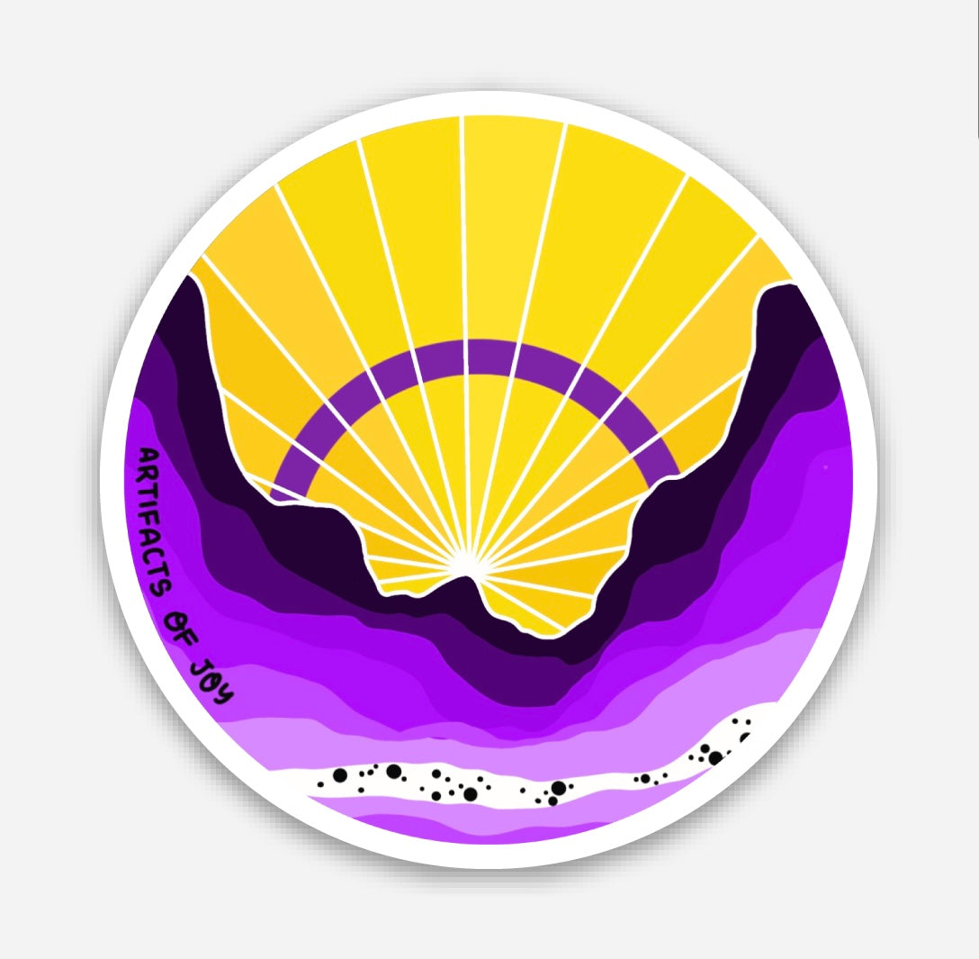 Sticker Rainbow Sky Inspired By Intersex Flag