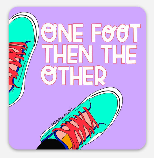 Sticker One Foot Then The Other