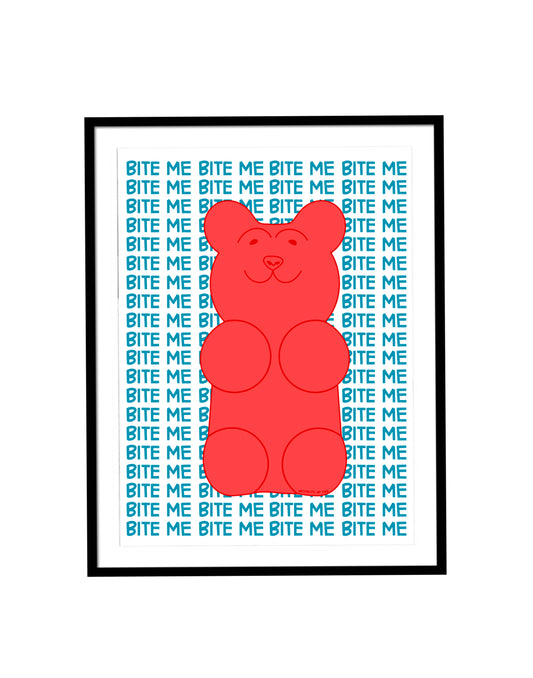 Print Bite Me Gummy Bear