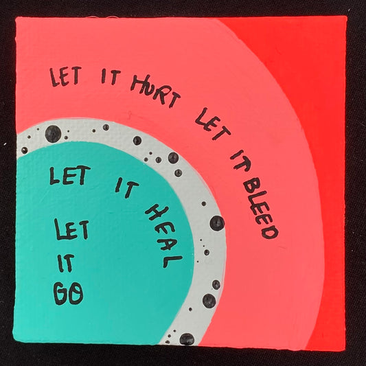 Tiny Feminist Painting Let It Heal