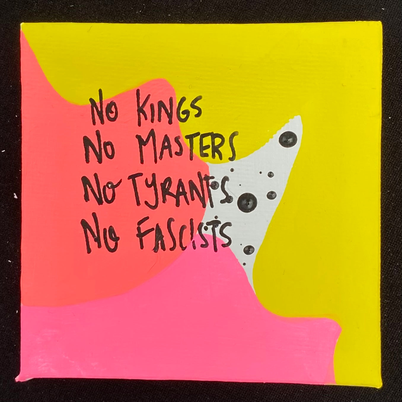 Tiny Feminist Painting No Kings
