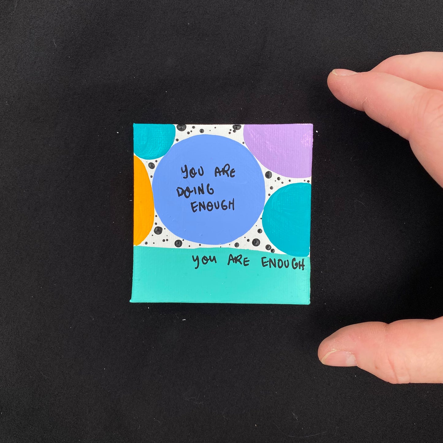 Tiny Feminist Painting You Are Doing Enough You Are Enough