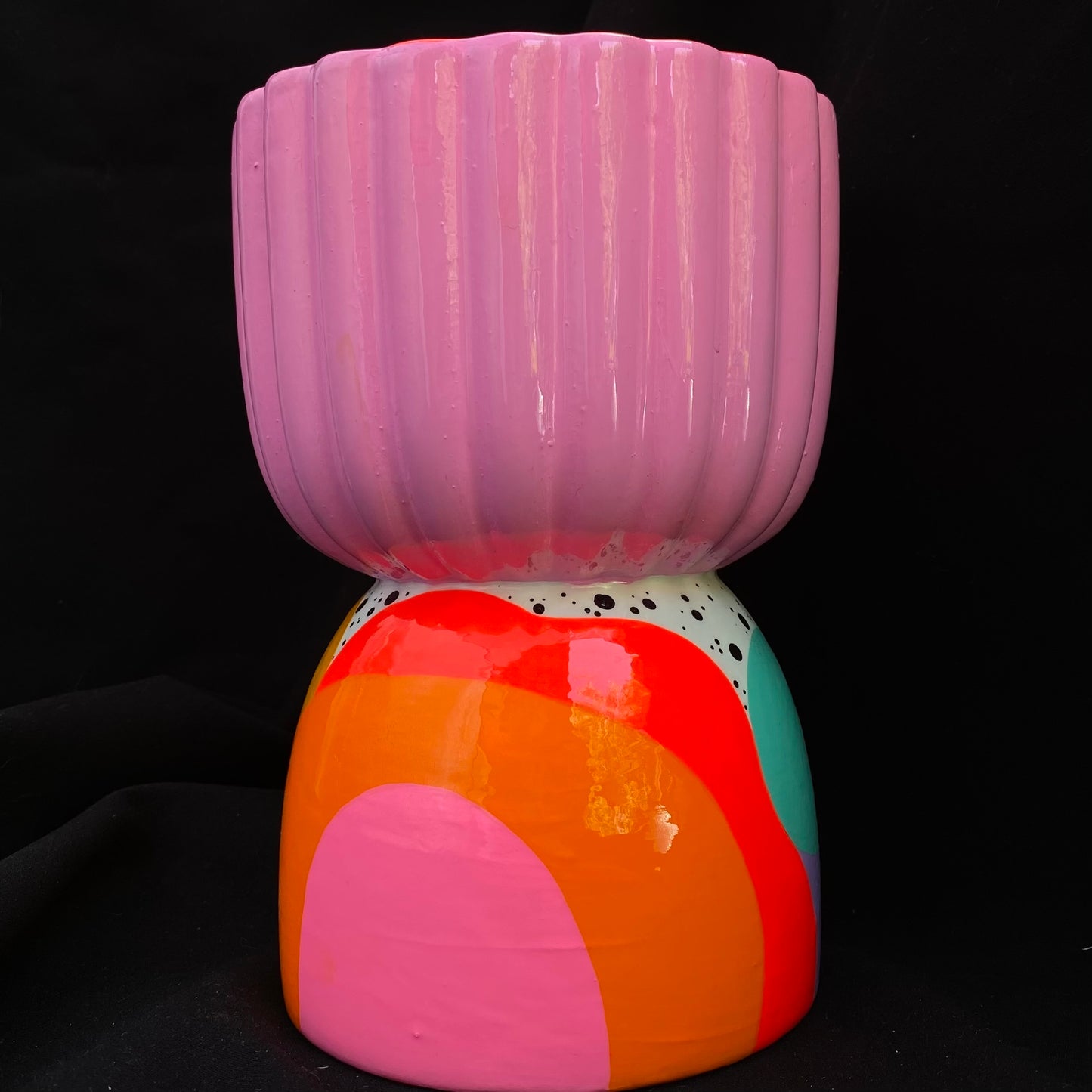 Modern Artifact Planter Double Bubble