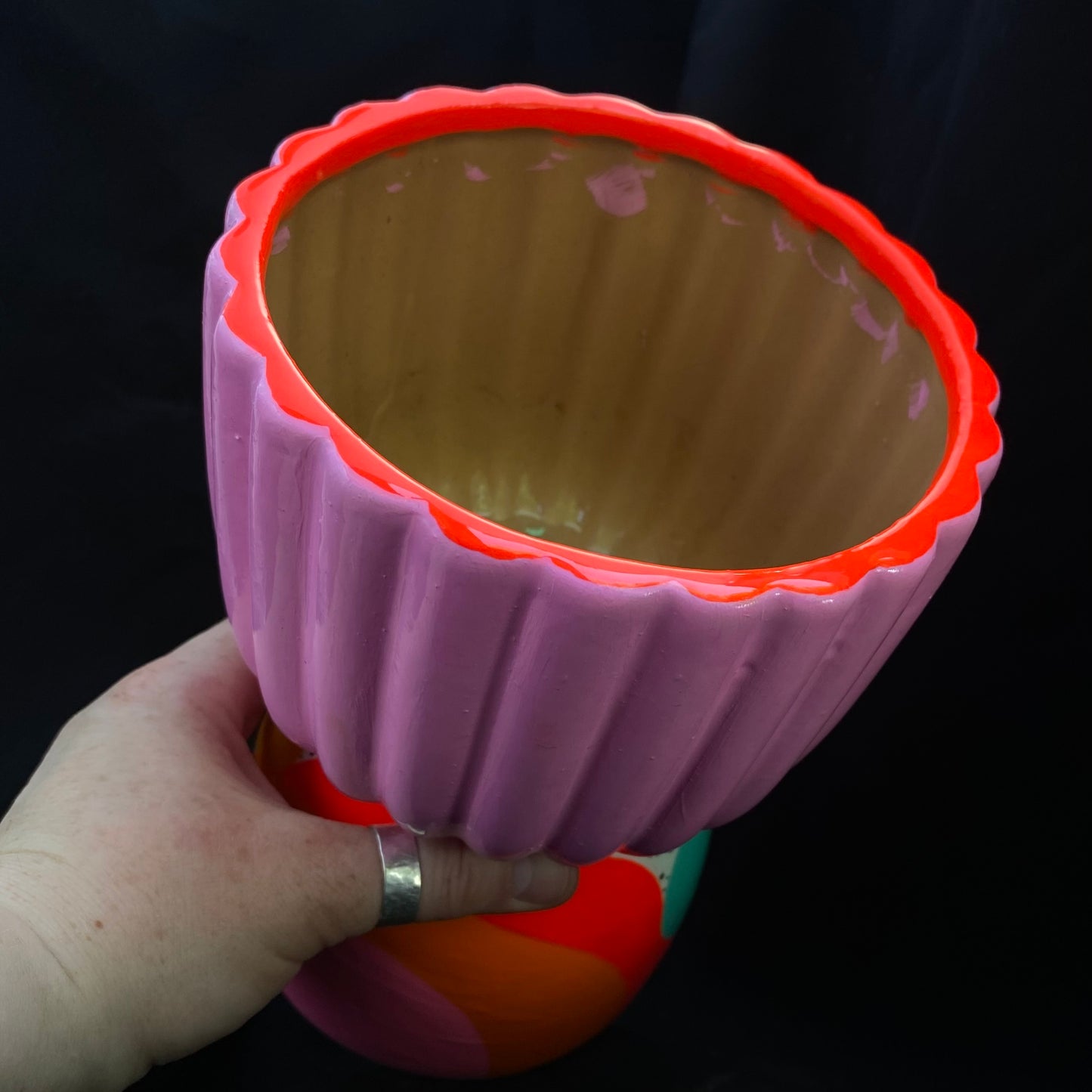 Modern Artifact Planter Double Bubble