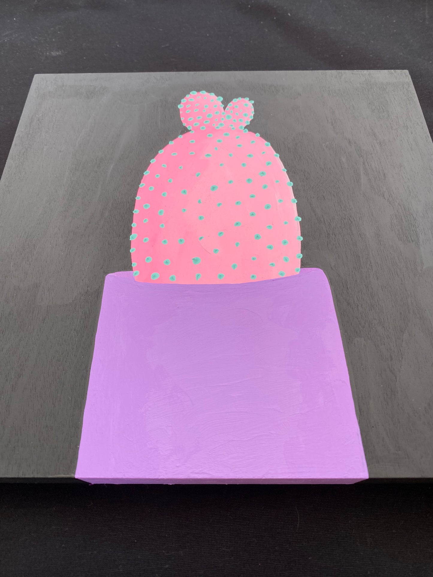 Painting Pink Prickly Pear Cactus