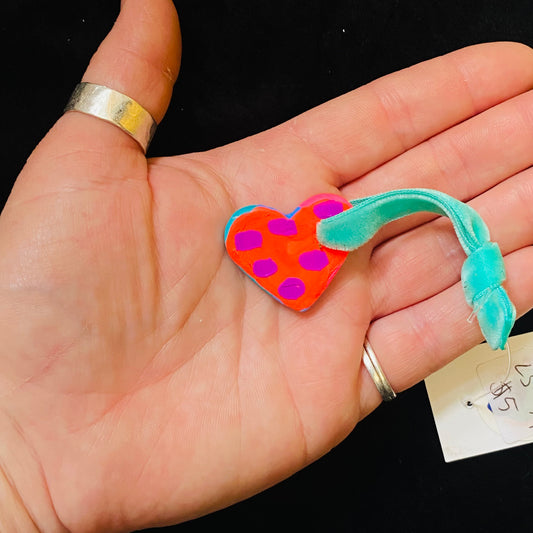 Ornament Tiny Ceramic Heart Love Washes Over You